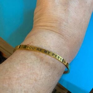 Gold Engraved Bracelet